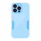 For iPhone 12 Precise Hole TPU Phone Case(Blue) - 1