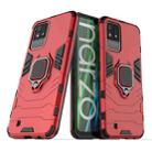 For OPPO Realme Narzo 50i Shockproof PC + TPU Phone Case with Magnetic Ring Holder(Red) - 1