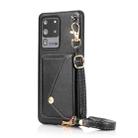 For Samsung Galaxy S20 Ultra Crossbody Wallet Card Bag Phone Case(Black) - 2