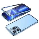 Buckle Installation Double-sided Protective Phone Case For iPhone 13 Pro Max(Blue) - 1