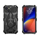 Sports Car Metal + Silicone Anti-fall Shockproof Anti-scratch Phone Case For iPhone 13(Black) - 1