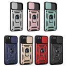 For iPhone SE 2022 / SE 2020 / 8 / 7 Sliding Camera Cover Design TPU+PC Phone Protective Case(Black) - 2
