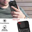 For iPhone SE 2022 / SE 2020 / 8 / 7 Sliding Camera Cover Design TPU+PC Phone Protective Case(Black) - 6