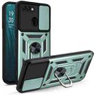 For OPPO A5s/A7 2018/A12 Sliding Camera Cover Design TPU+PC Phone Protective Case(Dark Green) - 1