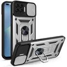 For OPPO A93 5G / A74 5G / A54 5G Sliding Camera Cover Design TPU+PC Phone Protective Case(Silver) - 1