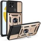For OPPO Realme C21/C20/C11 2021 Sliding Camera Cover Design TPU+PC Phone Protective Case(Gold) - 1