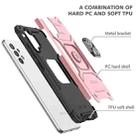 For Samsung Galaxy A32 Magnetic Armor Shockproof TPU + PC Phone Case with Metal Ring Holder(Rose Gold) - 4