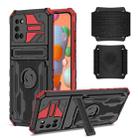 For Samsung Galaxy A02s Kickstand Detachable Armband Phone Case(Red) - 1