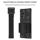 For Samsung Galaxy Note20 Ultra Kickstand Detachable Armband Phone Case(Black) - 3