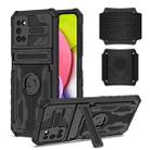 For Samsung Galaxy A03s 164mm Kickstand Detachable Armband Phone Case(Black) - 1