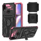 For Samsung Galaxy A10s Kickstand Detachable Armband Phone Case(Pink) - 1