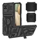 For Samsung Galaxy A12 5G Kickstand Detachable Armband Phone Case(Black) - 1