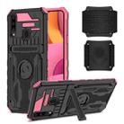 For Samsung Galaxy A20s Kickstand Detachable Armband Phone Case(Pink) - 1