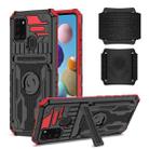 For Samsung Galaxy A21s Kickstand Detachable Armband Phone Case(Red) - 1