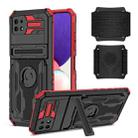 For Samsung Galaxy A22 5G Kickstand Detachable Armband Phone Case(Red) - 1