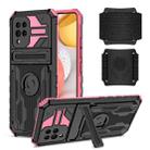 For Samsung Galaxy A42 5G Kickstand Detachable Armband Phone Case(Pink) - 1