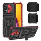 For Samsung Galaxy A72 5G Kickstand Detachable Armband Phone Case(Red) - 1