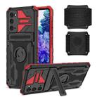 For Samsung Galaxy S20 FE Kickstand Detachable Armband Phone Case(Red) - 1