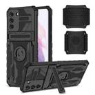 For Samsung Galaxy S21+ 5G Kickstand Detachable Armband Phone Case(Black) - 1
