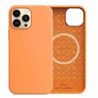 For iPhone 13 Pro Max WiWU Magsafe Magnetic Silicone Phone Case (Marigold) - 1
