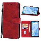 Leather Phone Case For UMIDIGI Power 5S(Red) - 1