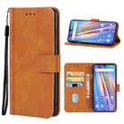 Leather Phone Case For UMIDIGI A11S(Brown) - 1