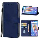 Leather Phone Case For UMIDIGI A11S(Blue) - 1