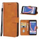 Leather Phone Case For ZTE Blade L9(Brown) - 1