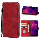 Leather Phone Case For Coolpad Suva(Red) - 1