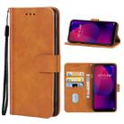 Leather Phone Case For Coolpad Suva(Brown) - 1