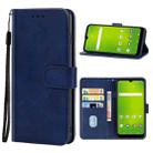 Leather Phone Case For Cricket Icon 3(Blue) - 1