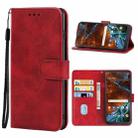 Leather Phone Case For Nokia G300(Red) - 1