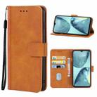 Leather Phone Case For Infinix Hot 11 X662(Brown) - 1