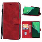 Leather Phone Case For Infinix Hot 11s(Red) - 1