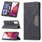 For Samsung Galaxy S20 FE Magnetic Splicing Leather Phone Case(Black) - 1