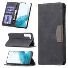 For Samsung Galaxy S22+ 5G Magnetic Splicing Leather Phone Case(Black) - 1