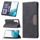 For Samsung Galaxy S22 5G Magnetic Splicing Leather Phone Case(Black) - 1