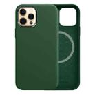 For iPhone 13 Pro Max WiWU PU Leather + Metal Magsafe Magnetic Phone Case (Green) - 1