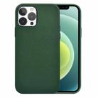 For iPhone 12 Pro Max WiWU PC + Calfskin Genuine Leather Phone Case(Green) - 1