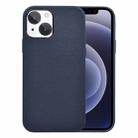 For iPhone 13 WiWU PC + Calfskin Genuine Leather Phone Case(Navy Blue) - 1