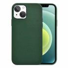 For iPhone 13 WiWU PC + Calfskin Genuine Leather Phone Case(Green) - 1