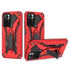 For Xiaomi Redmi Note 11 5G / Poco M4 Pro Shockproof TPU + PC Protective Phone Case with Holder(Red) - 1