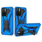 For Xiaomi Redmi Note 11 5G / Poco M4 Pro Shockproof TPU + PC Protective Phone Case with Holder(Blue) - 1