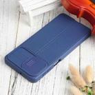 For Samsung Galaxy M31s Litchi Texture Sliding Camshield TPU Phone Case(Blue) - 4