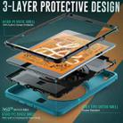 Shockproof TPU + PC Tablet Case with Holder & Pen Slot & Shoulder Strap For iPad mini 2019 / mini 4(Light Blue) - 4