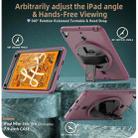 Shockproof TPU + PC Tablet Case with Holder & Pen Slot & Shoulder Strap For iPad mini 2019 / mini 4(Dark Rose Red) - 2