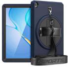 For Huawei Matepad T 10 / T 10S Shockproof TPU + PC Tablet Case with Holder & Pen Slot & Shoulder Strap(Navy Blue) - 1
