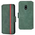 For Xiaomi Redmi 8A Retro Frosted Oil Side Horizontal Flip Case with Holder & Card Slots(Green) - 1