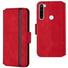 For Xiaomi Redmi Note 8 Retro Frosted Oil Side Horizontal Flip Case with Holder & Card Slots(Red) - 1