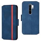 For Xiaomi Redmi Note 8 Pro Retro Frosted Oil Side Horizontal Flip Case with Holder & Card Slots(Blue) - 1